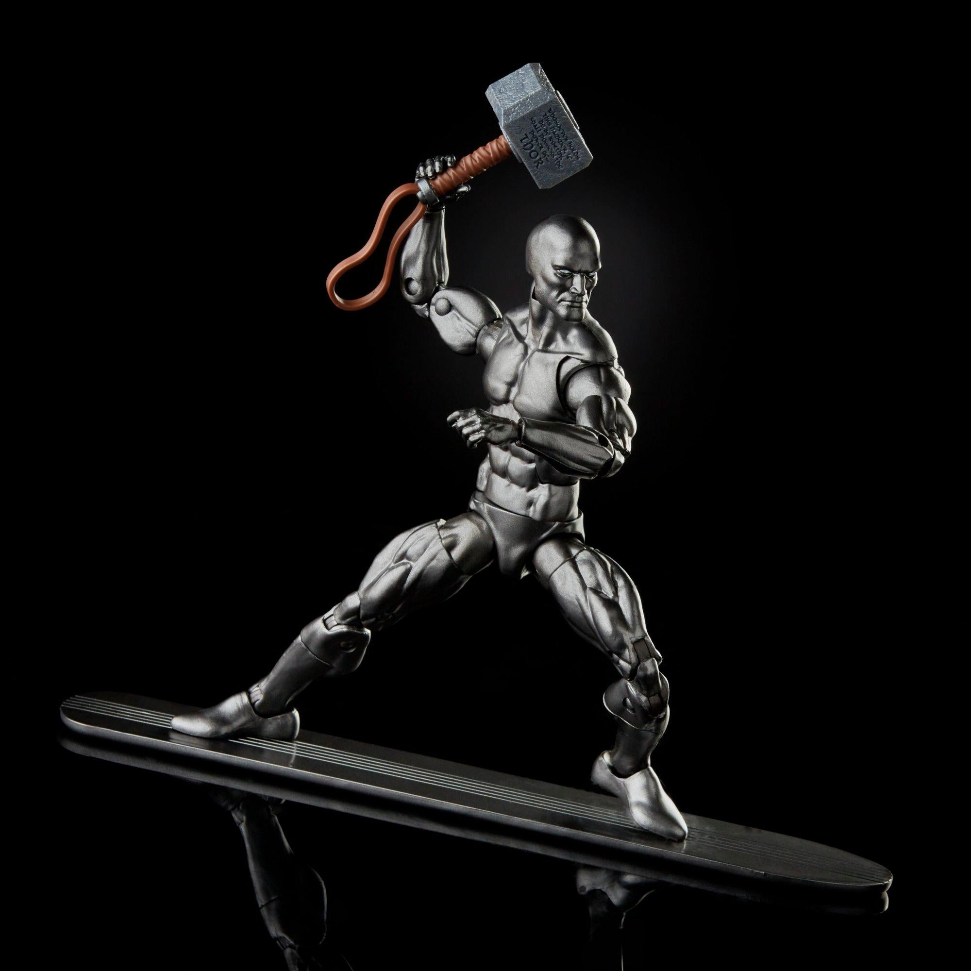 Hasbro Marvel Legends Series Silver Surfer With Mjolnir