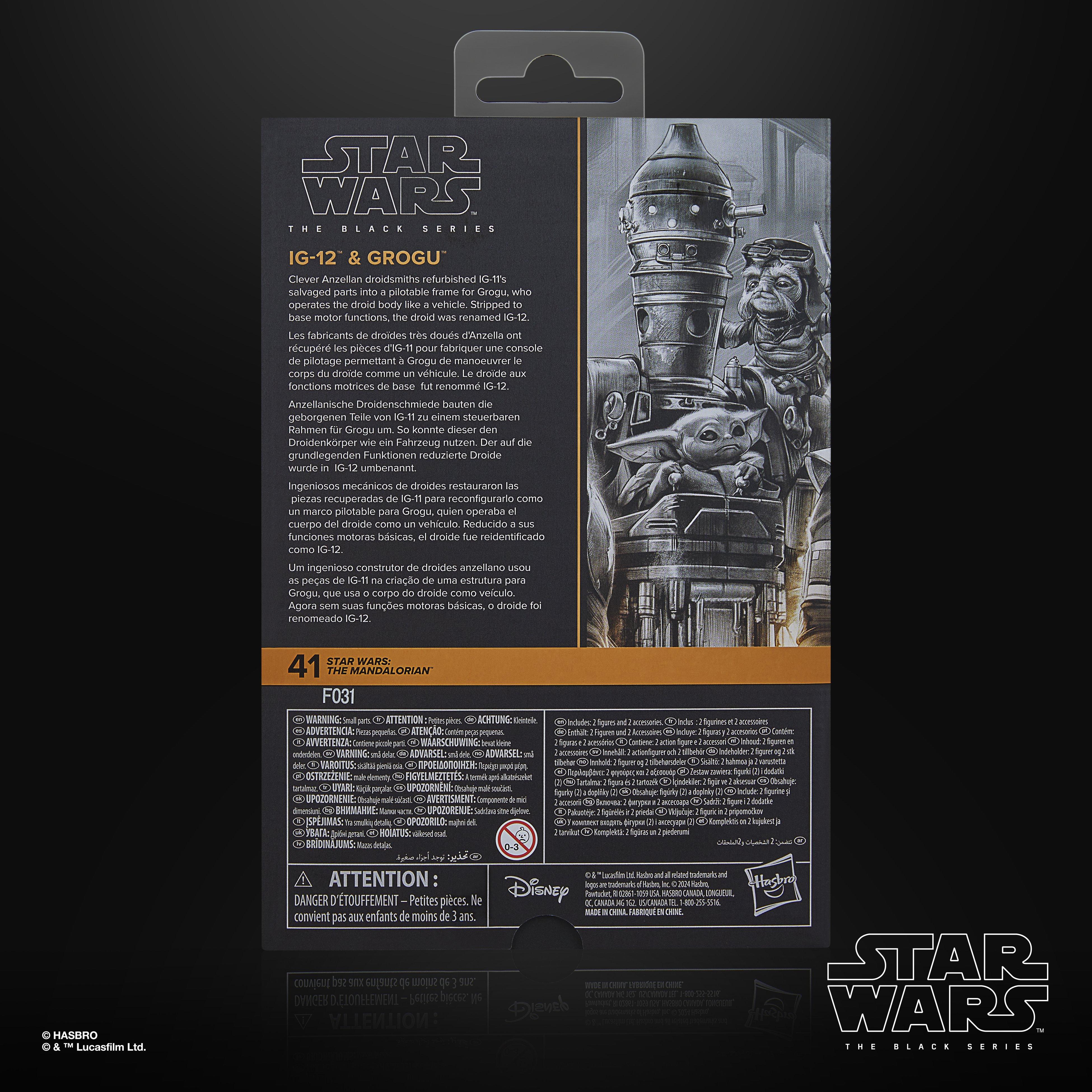 STAR WARS The Black Series Deluxe IG-12 & Grogu