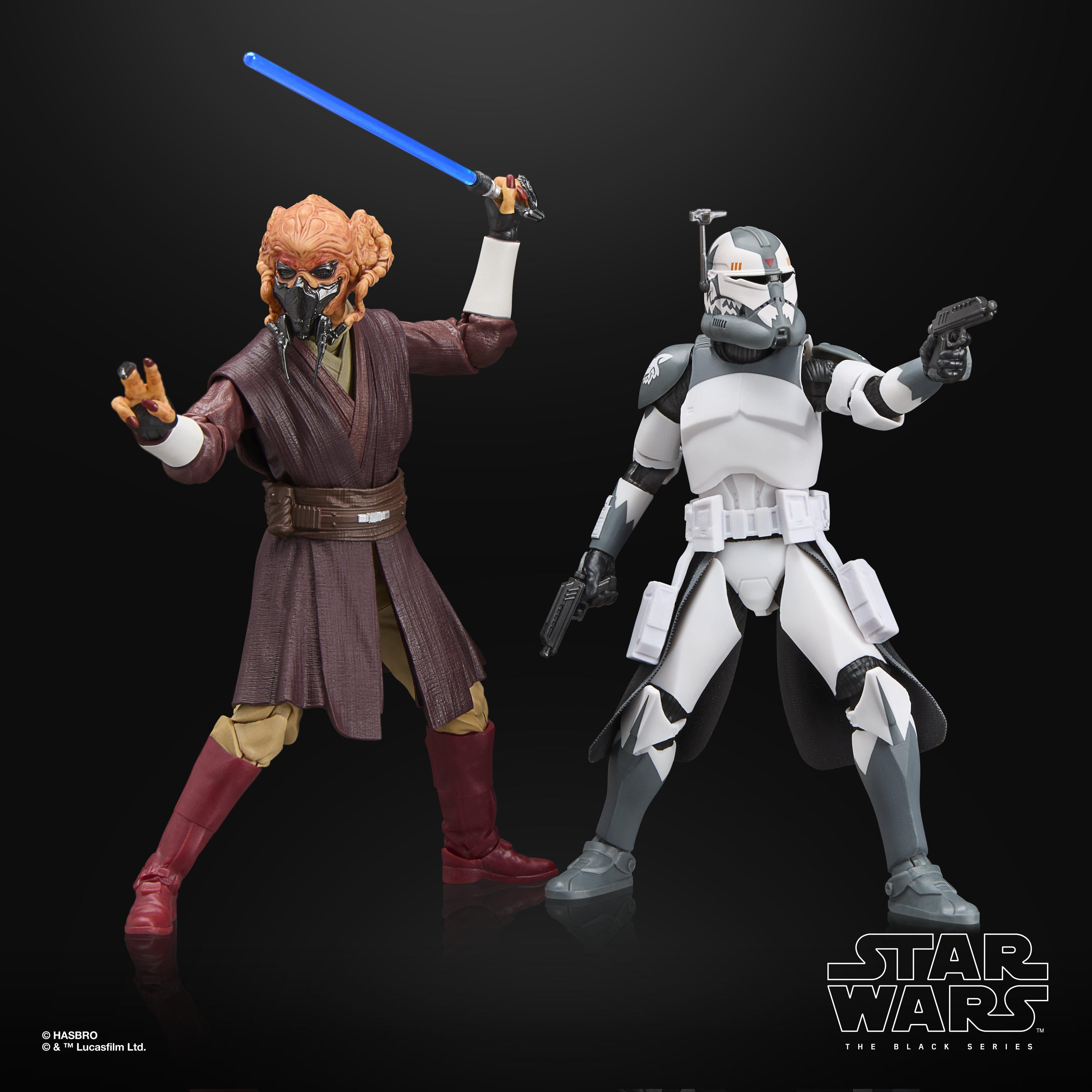 STAR WARS The Black Series Plo Koon & Clone Commander Wolffe
